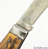 Joseph Rodgers & Sons Stag Scales Curved Hawkbill Pocket Knife - 7 of 8