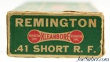 Full Box Remington UMC 41 Short Rim Fire "Dog Bone" Kleanbore Ammo - 3 of 7