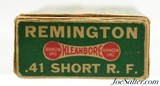 Full Box Remington UMC 41 Short Rim Fire "Dog Bone" Kleanbore Ammo - 5 of 7