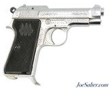 Exquisite Beretta Model 1935 Pistol with Factory Engraved Chrome Finish - 1 of 13