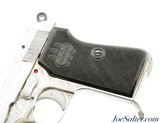Exquisite Beretta Model 1935 Pistol with Factory Engraved Chrome Finish - 5 of 13