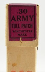 Excellent Sealed Winchester 30 Army Ammo Full Patch 220 Grains 30-40 Krag - 5 of 6
