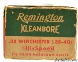 Remington Kleanbore 38 WCF (38-40) Hi-Speed "Mushroom" Bullet Partial Box Ammo - 4 of 6