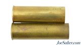 Two Brass 10 Gauge Shotgun Shells "Use Berdan Primer No. 1" - 1 of 3