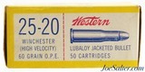 Full Box Western Super X 25-20 Winchester Ammo 60 Grain O.P.E. Hollow Pt. - 2 of 4