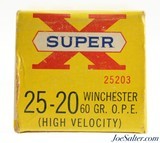 Full Box Western Super X 25-20 Winchester Ammo 60 Grain O.P.E. Hollow Pt. - 3 of 4