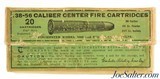 Full Box Winchester 38-56 Black Powder Ammo Model 1886 Rifle Circa 1905