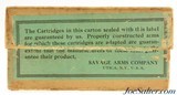 Scarce Full Box Savage 30-30 Ammo Indian Logo Early Utica Address Steel Jacket - 4 of 7