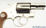 Excellent Colt Cobra 1st Issue Revolver in Nickel Built in 1962 - 3 of 12