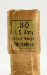 Scarce 30 U.S. Army Short Range Ammo 30-40 Krag Full Box Winchester - 3 of 7