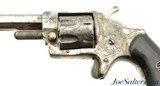 Antique Hood Firearms Company Engraved 22RF Spur Trigger Revolver - 6 of 12