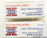 Vintage Winchester/Western 243 Win 100gr PP SP 26rnds - 2 of 3