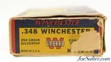 Winchester 348 Win Ammo "Grizzly Bear" Box Silvertip Model 71 - 3 of 8