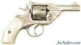 Engraved
Webley Mk. III .38 Revolver by Watson Bros w/ Pearl Grips