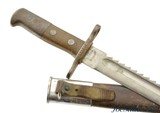 Swiss Schmidt-Rubin Saw Back Mod. 1906 Bayonet and Scabbard