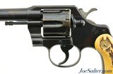 Colt Official Police 38 Special Revolver Gold Medallion Faux Stag 1958 - 5 of 13