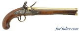 British Brass Barreled Flintlock American Trade Pistol by Ketland & Co.