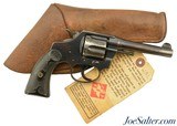 Railway Express Agency-Marked Colt Police Positive .38 Revolver with REA Holster and Tag - 1 of 15