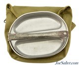 WWII US Mess Kit W/USMC Mess Bag - 1 of 7