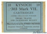 Sealed Kynoch 10 Round Packet 303 Mark VII Tracer Ammo - 1 of 4