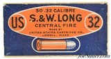 Excellent Sealed Box! US Cartridge Co. 32 S&W Long Ammo Lowell Mass - 1 of 6