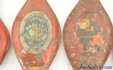 Collection of 4 Antique Gunpowder Tin Powder Flask - 2 of 10