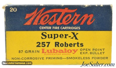 Mixed Bullet Type 1930's Western 257 Roberts Ammo