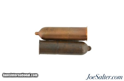 Round & Flat 32 Caliber National Teat Fire Cartridges Lot of Two