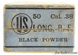 Circa 1890's US Cartridge Co. 38 Long Rim Fire Black Powder Ammo - 5 of 7