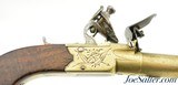 All-Brass British Flintlock Turn-Off Pistol by Simmons - 3 of 13