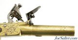 All-Brass British Flintlock Turn-Off Pistol by Simmons - 4 of 13