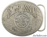 Vintage Smith & Wesson Bergamot Pewter Belt Buckle MADE in USA