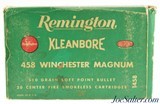 Vintage Remington Kleanbore 458 Win. Mag 510gr. SP 20rnds