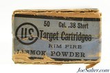 Full & Sealed! US Cartridge Co. 38 Short Rim Fire Black Powder Ammo - 5 of 6