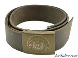 WWII German Heer Leather Belt/Buckle "Gott Mit Uns" 1941 - 1 of 6