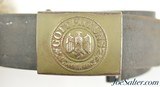 WWII German Heer Leather Belt/Buckle "Gott Mit Uns" 1941 - 2 of 6