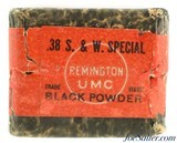 Sealed!
Remington UMC Central Fire 38 S&W Special Black Powder Ammo - 3 of 6