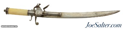 Very Rare British Combination Naval Dirk & Pistol by Palmer of Birmingham
