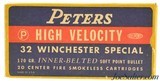 Peters Rustless 32 Win Special High Velocity Ammo 170 Grain SP - 1 of 7