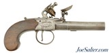 British Iron-Frame Flintlock Turn-Off Pistol by Girdler