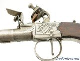 British Iron-Frame Flintlock Turn-Off Pistol by Girdler - 5 of 11