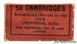 Scarce ICI Cox Universal Humane Small Animal Killer Ammo Pre-WWII England