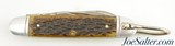 Vintage Utica Girl Scouts Featherweight Jigged Bone 2 Blade Pocket Knife - 2 of 6