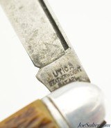 Vintage Utica Girl Scouts Featherweight Jigged Bone 2 Blade Pocket Knife - 4 of 6