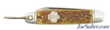 Vintage Utica Girl Scouts Featherweight Jigged Bone 2 Blade Pocket Knife - 1 of 6