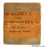 Scarce Sealed! Winchester 22 Win Single Shot Black Powder Ammo Circa 1900 - 5 of 6