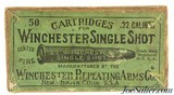 Scarce Sealed! Winchester 22 Win Single Shot Black Powder Ammo Circa 1900