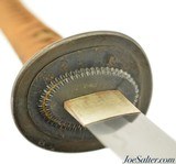 WW2 Japanese Navy Kai-Gunto Sword with Smith-Made Blade - 6 of 15