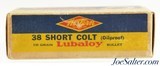 Western 38 Short Colt Ammo "Bullseye" Target Logo Box Lubaloy 50 Rds - 2 of 7