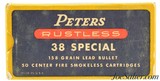 Excellent Peters Rustless 38 Special Full Box Ammunition